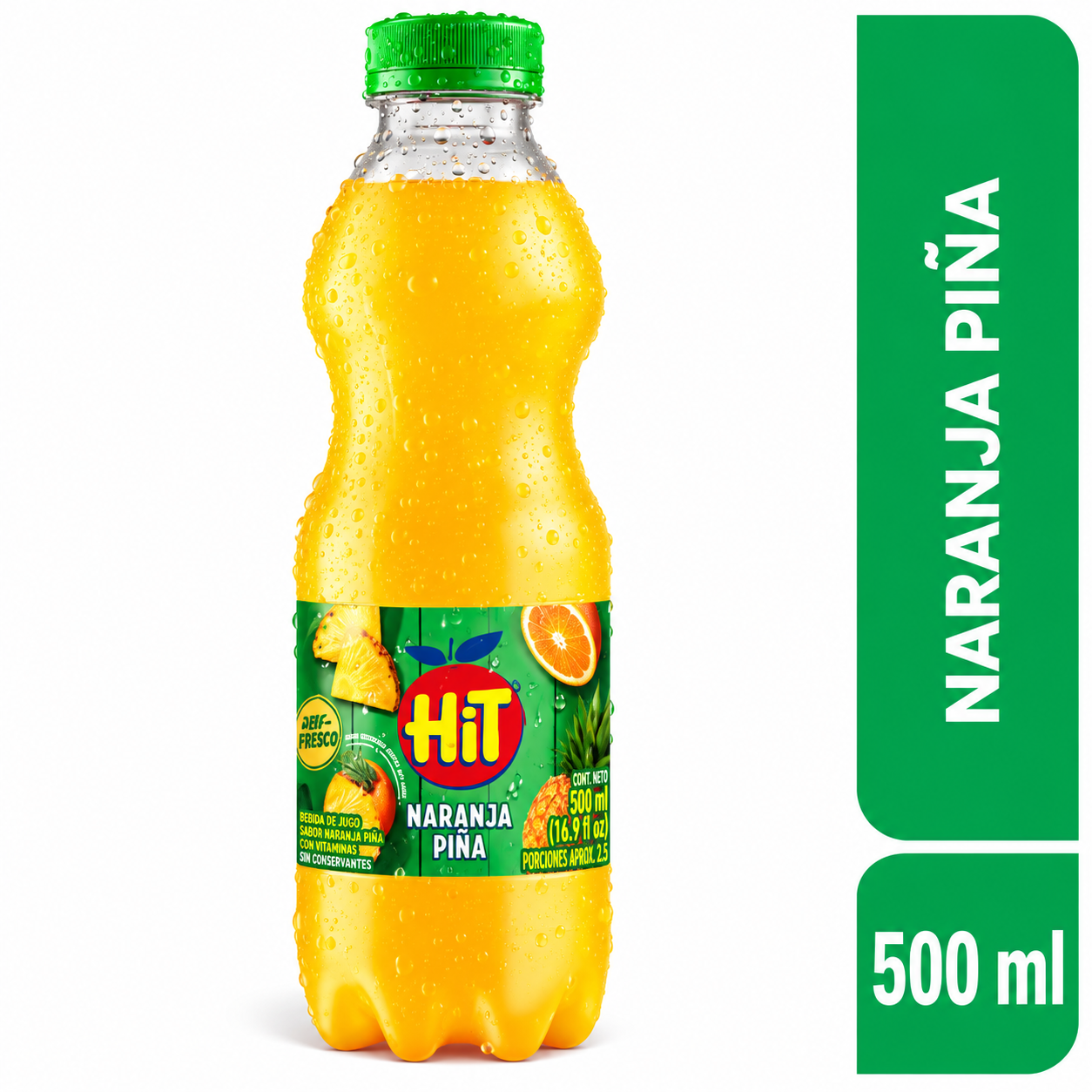 jugo hit naranja piña pet 500 ml