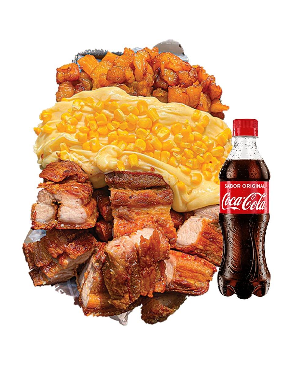 chicharron maduro personal + bebida 250 ml gratis